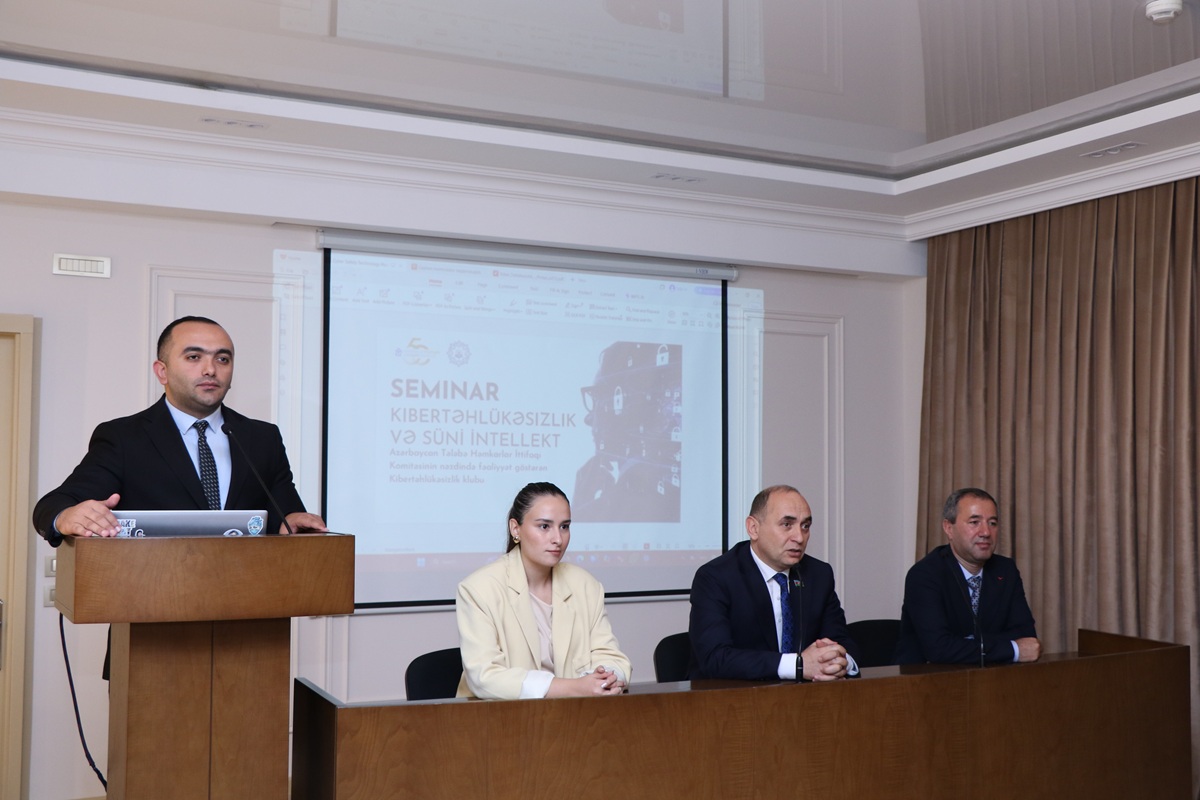 AzMİU-da “Kibertəhlükəsizlik və Süni İntellekt” adlı seminar keçirilib
