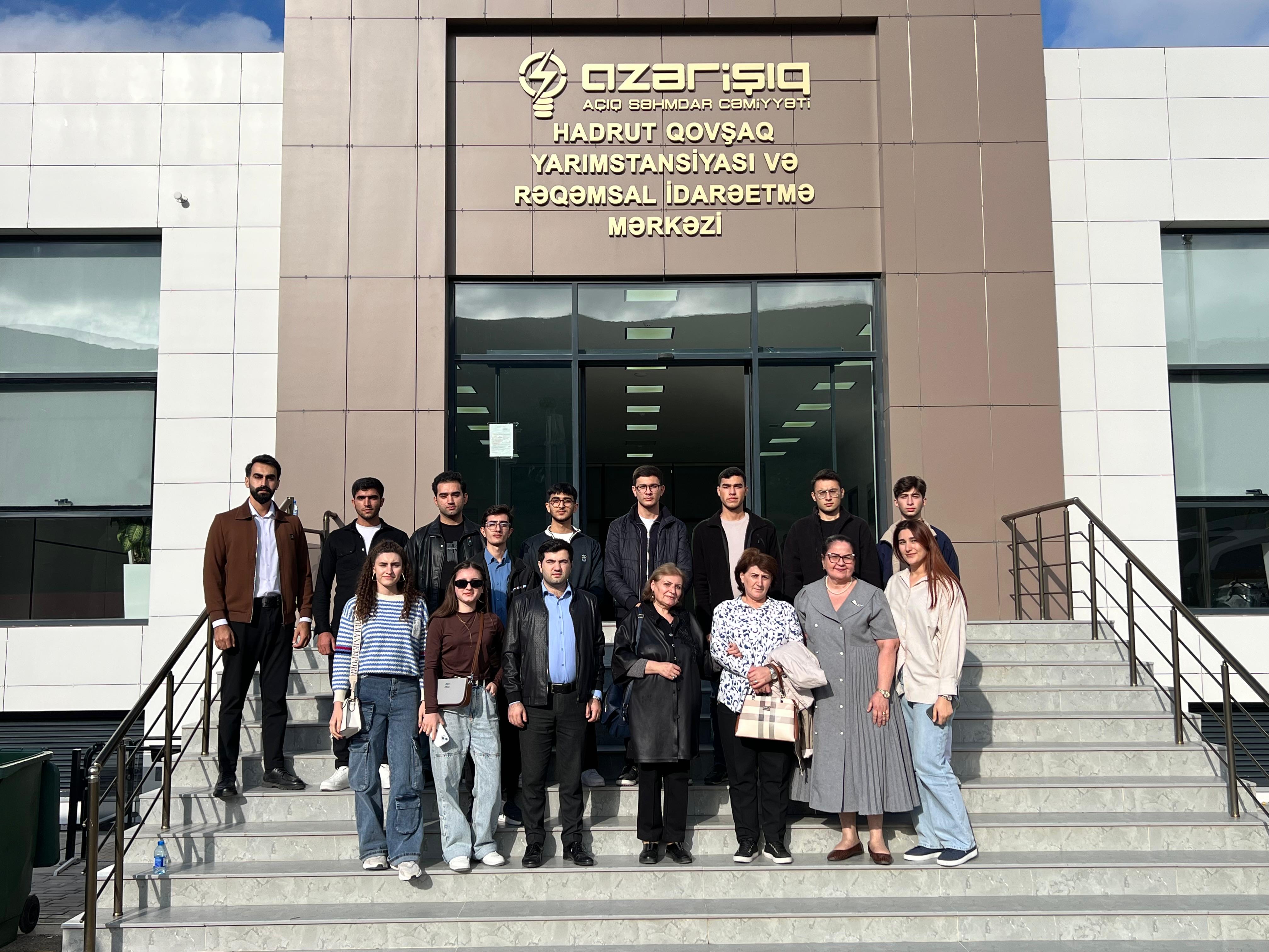 ADNSU-nun tələbələri “Hadrut” qovşaq yarımstansiyası və Rəqəmsal İdarəetmə Mərkəzində olublar