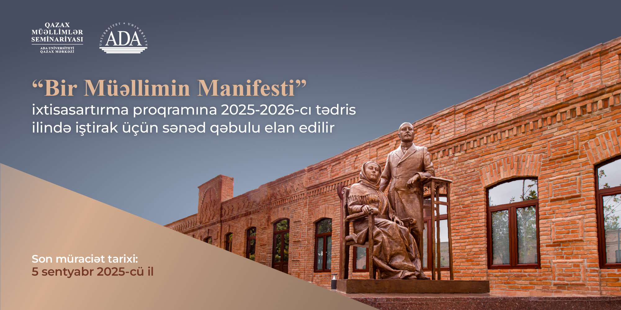 “Bir müəllimin manifesti” proqramına qeydiyyat başlayıb